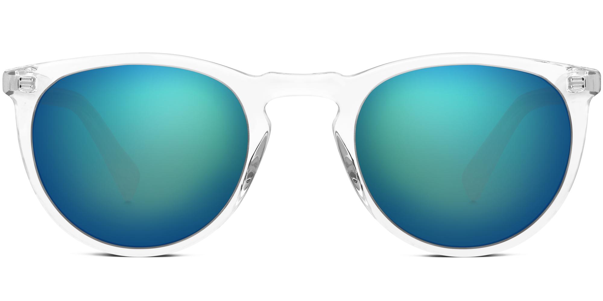 Haskell m Sunglasses in Crystal with Blue Flash Non-Rx