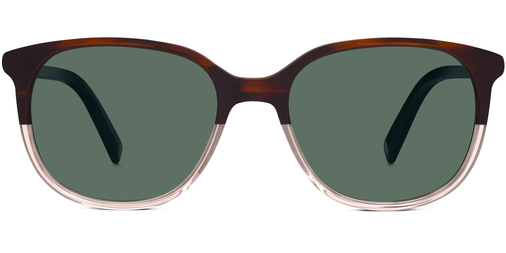 Laurel LBF f sunglasses in Tea Rose Fade (Green Rx)
