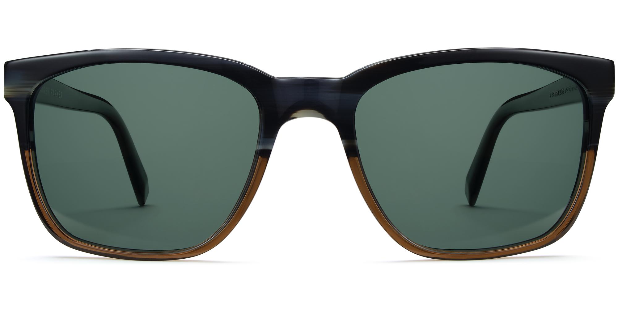Barkley Wide f sunglasses in Antique Shale Fade (Green Rx)