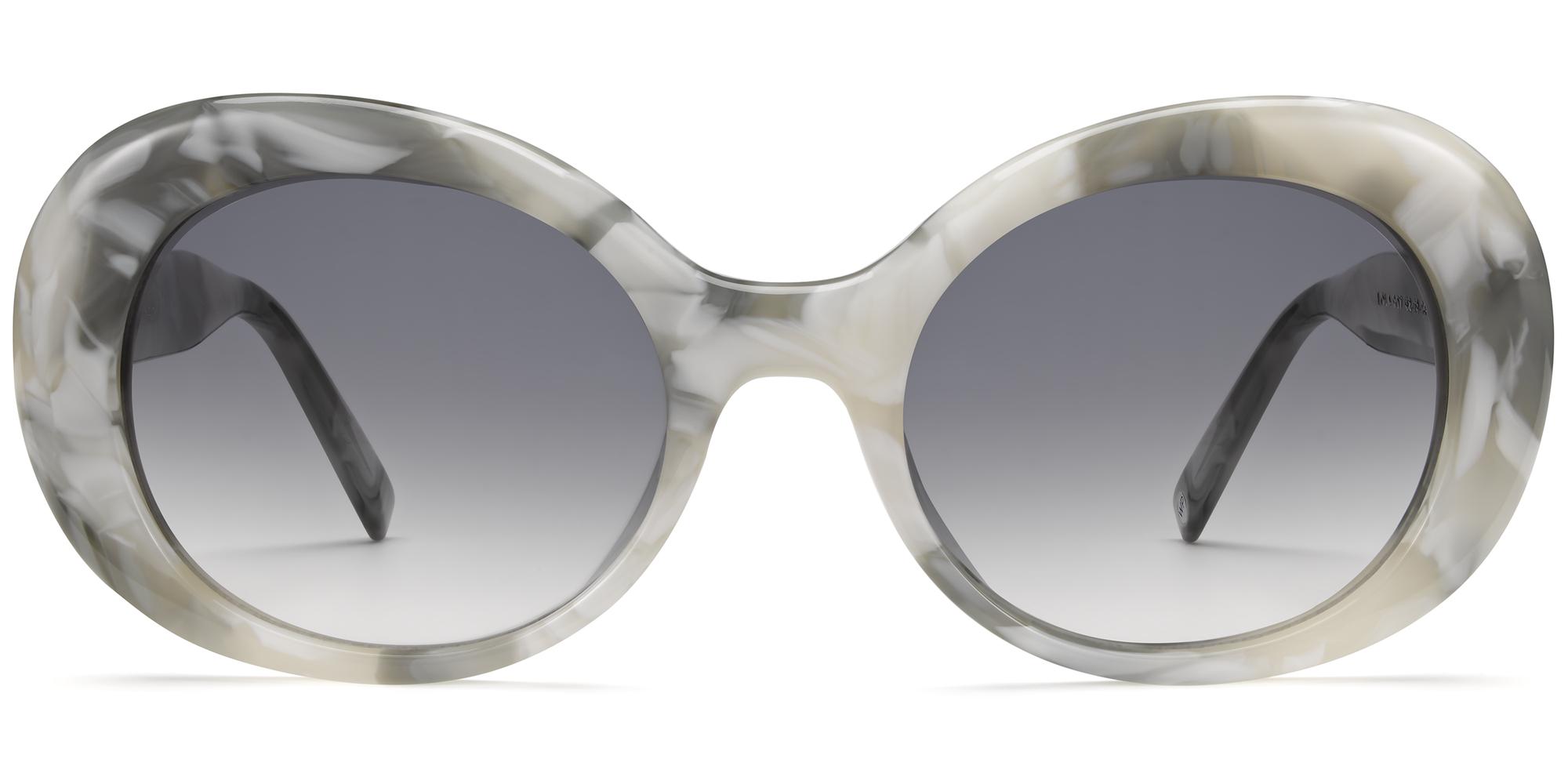 Lola f sunglasses in White Marble Non-Rx