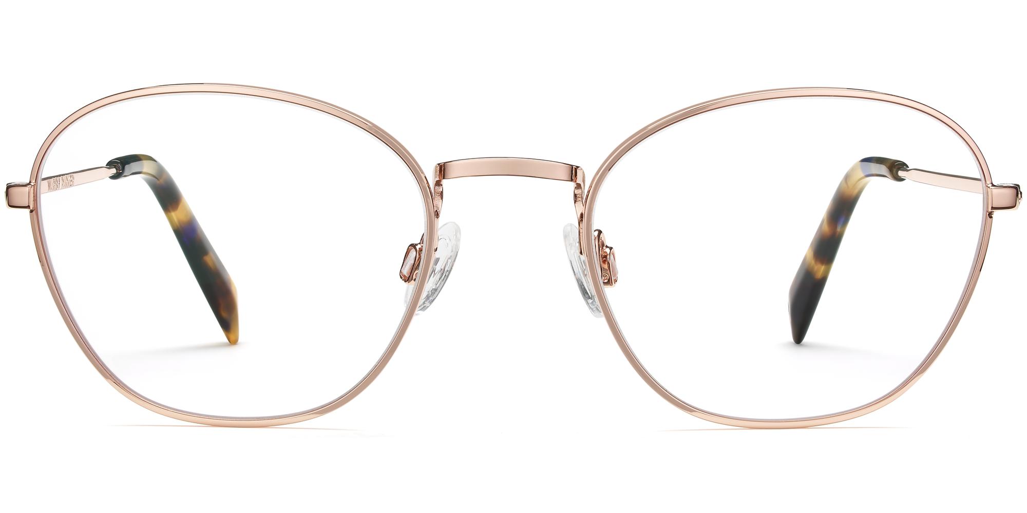 Colby m eyeglasses in Rose Gold (Rx Blue Light)