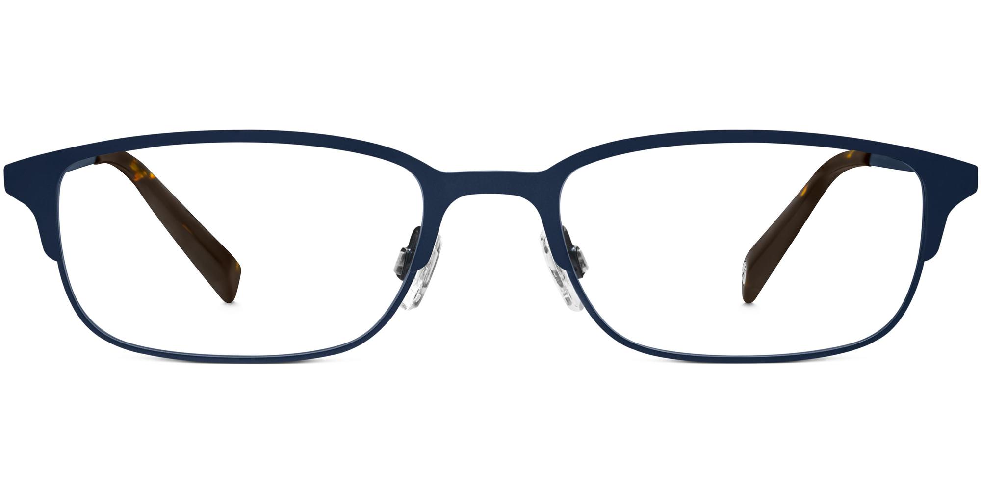 Graham f Eyeglasses in Brushed Navy (Rx Blue Light)