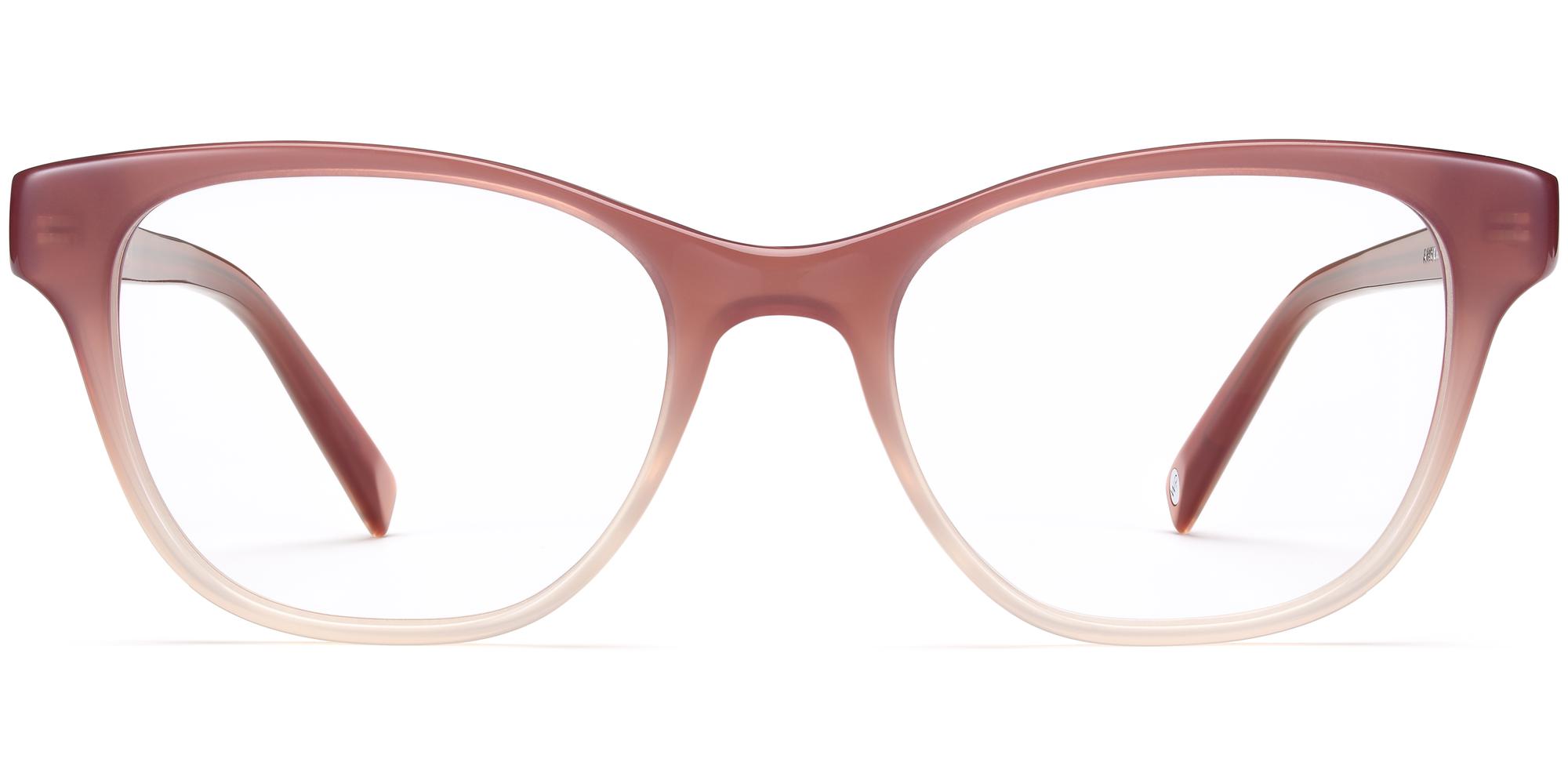 Amelia f eyeglasses in Rose Clay Fade (Readers Blue Light)