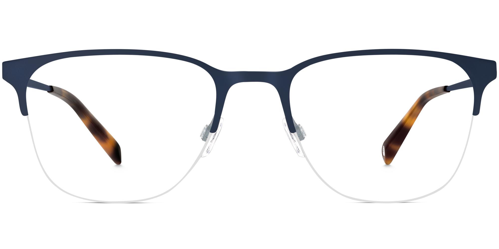 Wallis m eyeglasses in Brushed Navy (Non Rx Blue Light)