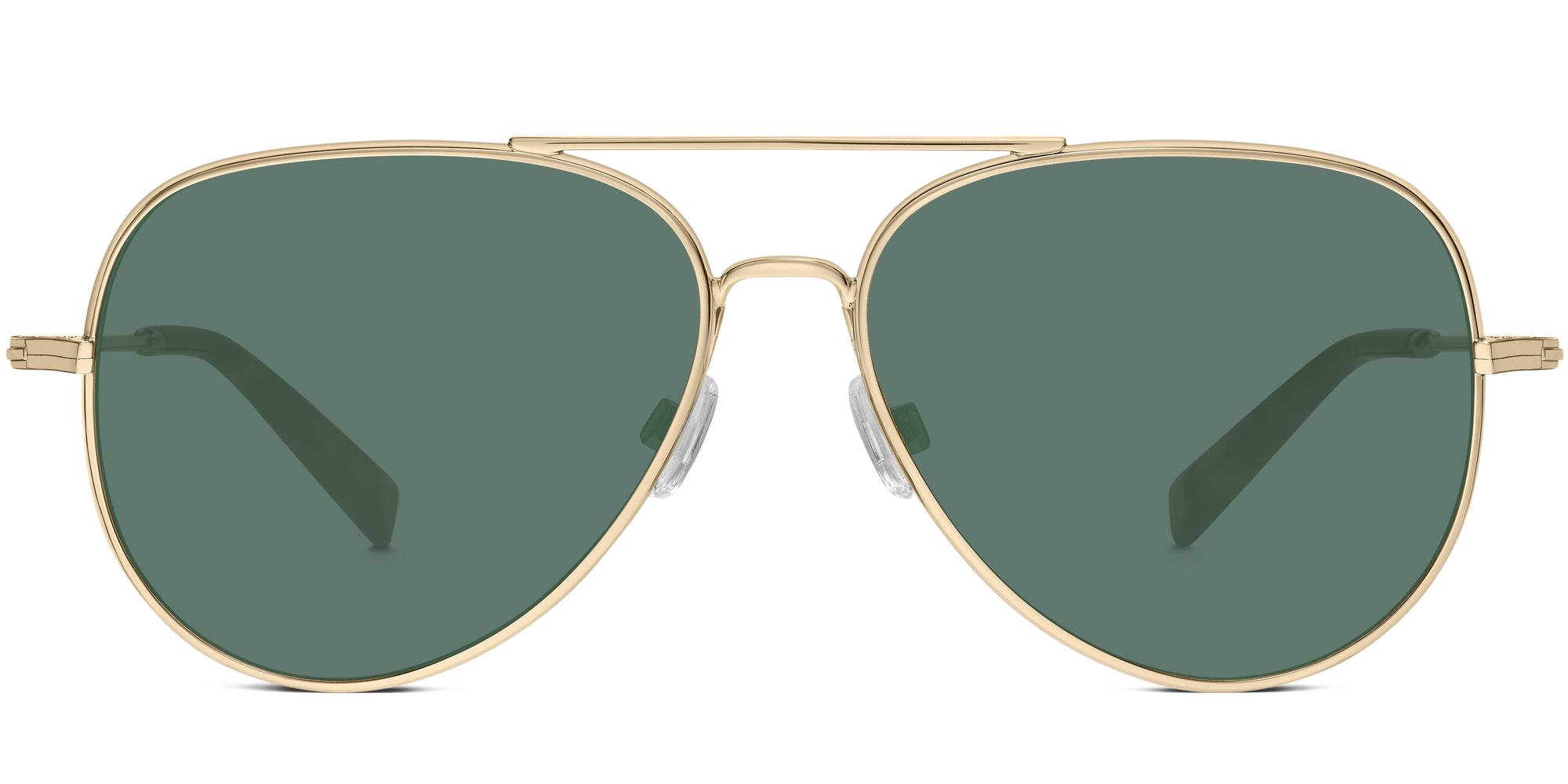 Raider Wide f sunglasses in gold (Grey Rx Prism)