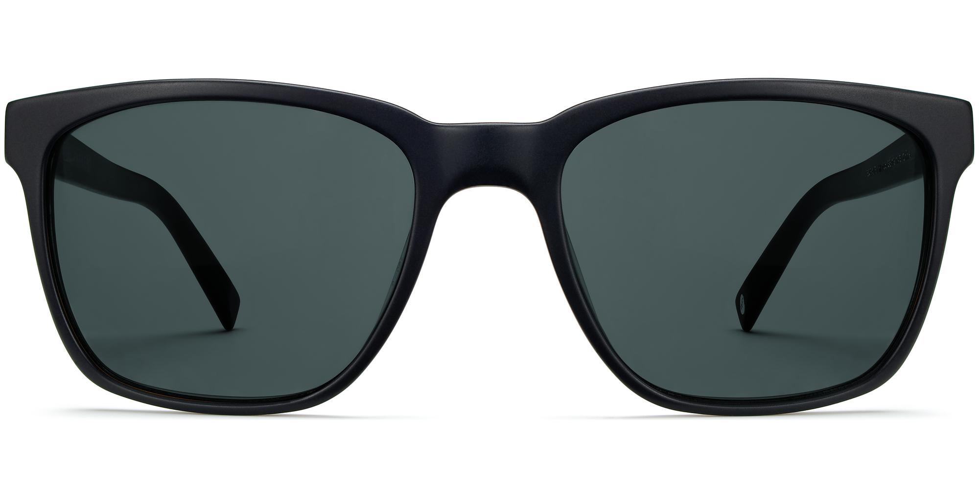 Barkley Wide f sunglasses in Black Matte Eclipse (Grey Rx)