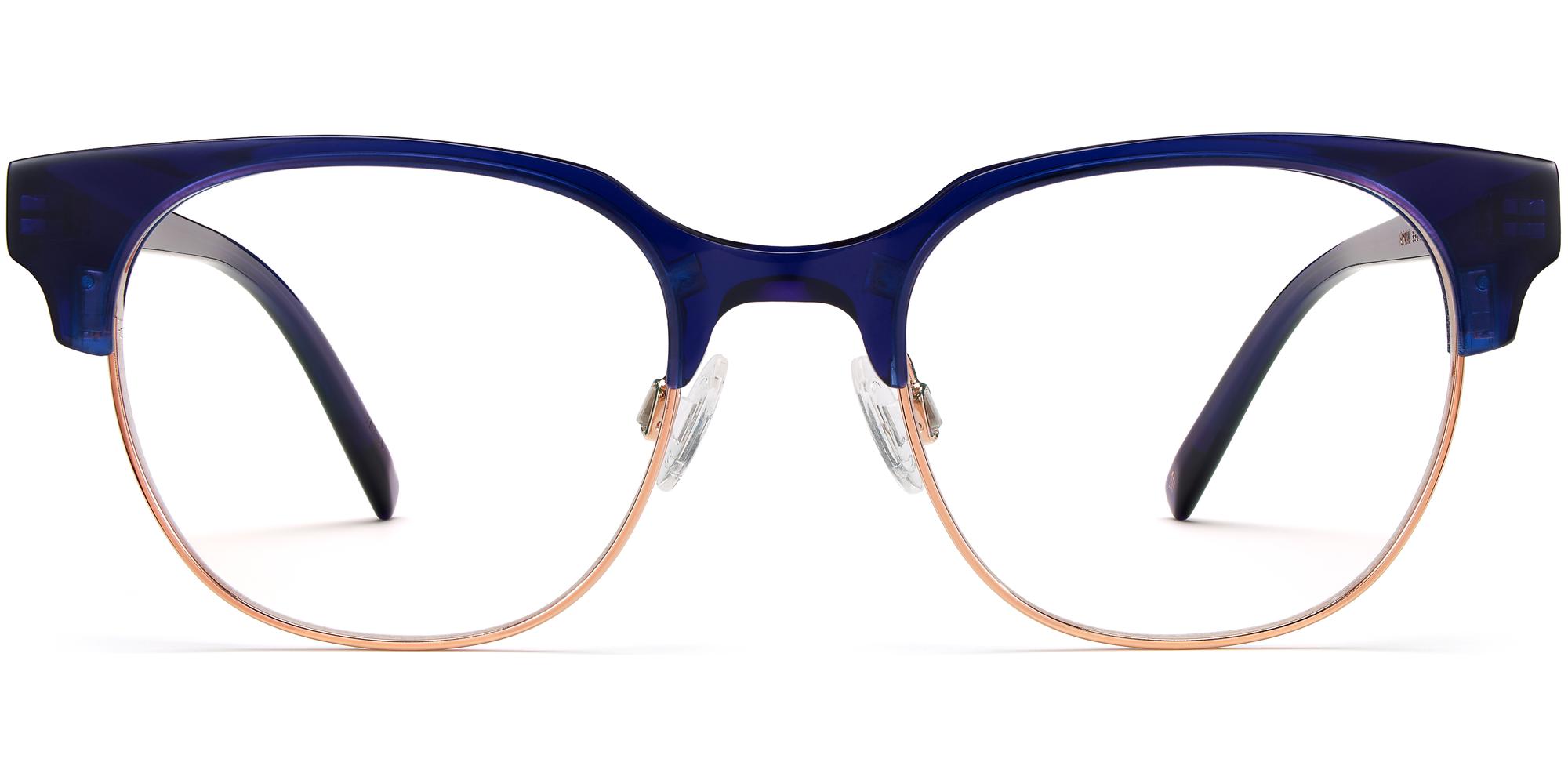April f eyeglasses in Lapis Crystal with Rose Gold (Rx)