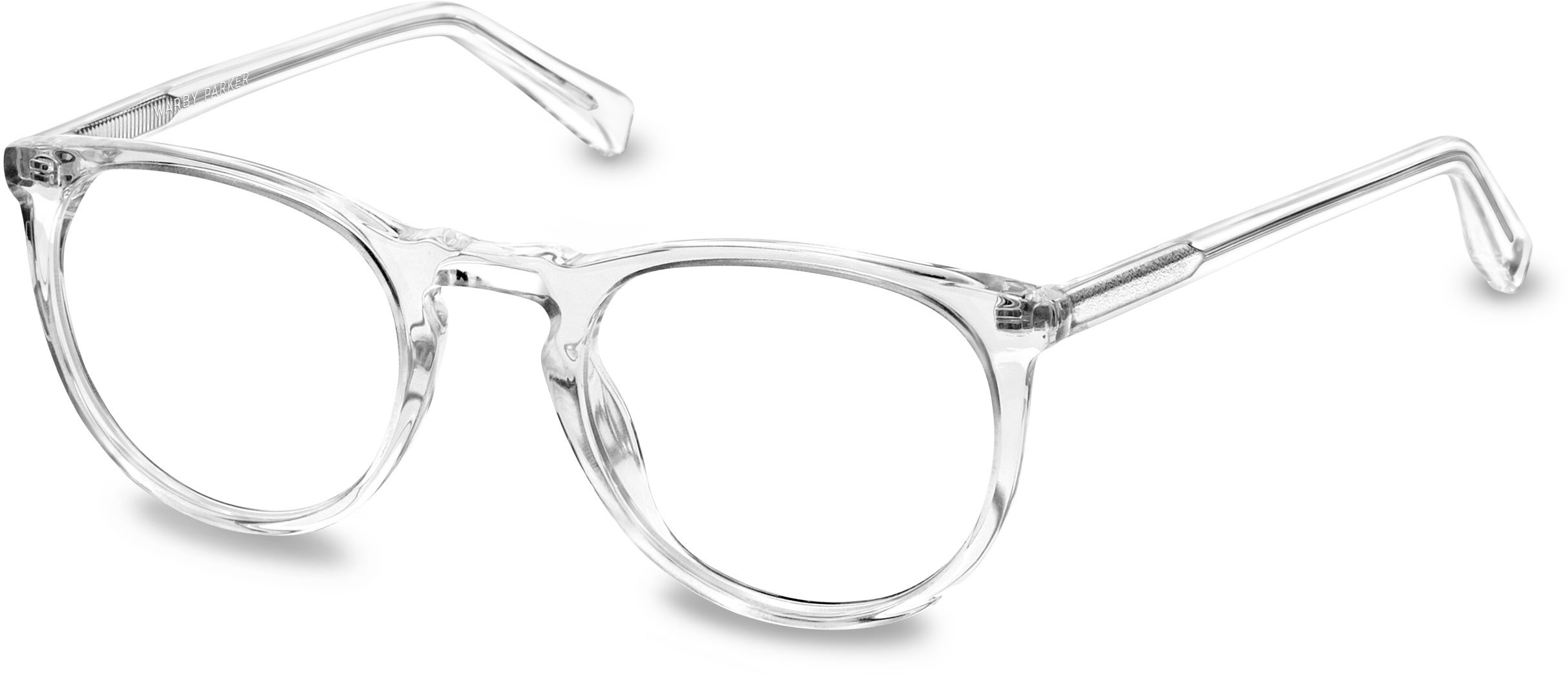 haskell eyeglasses in crystal for men warby parker