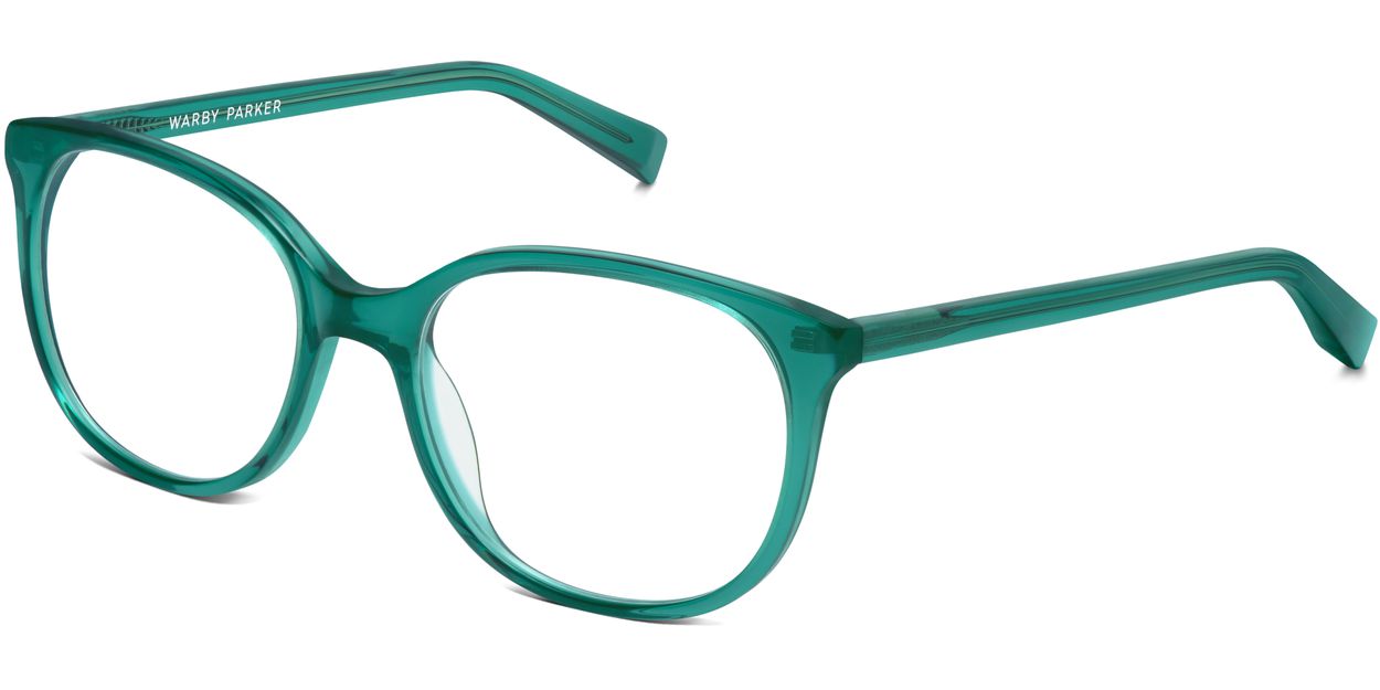 Laurel Eyeglasses in Peacock Green for Women | Warby Parker