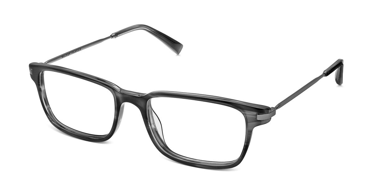 Warby Parker Crane Ti Eyeglasses in Newsprint Grey for Men