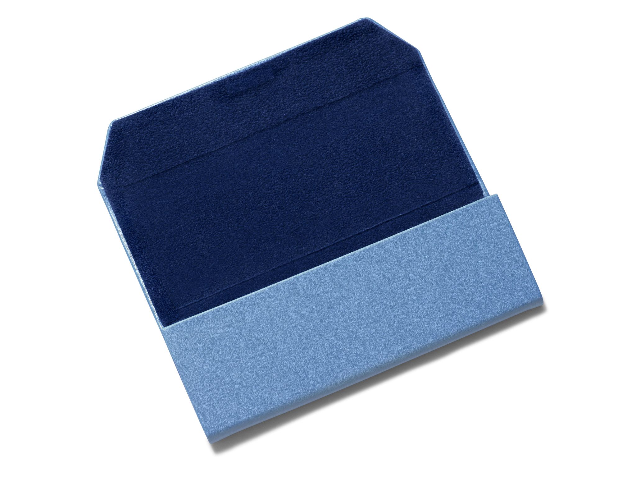 Side view of Parker Case in Cornflower