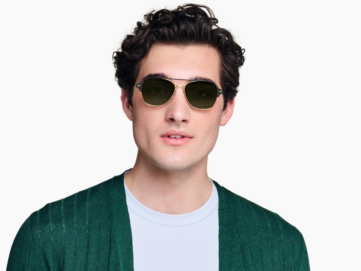 Corson in Jet Black with Polished Gold, image 2