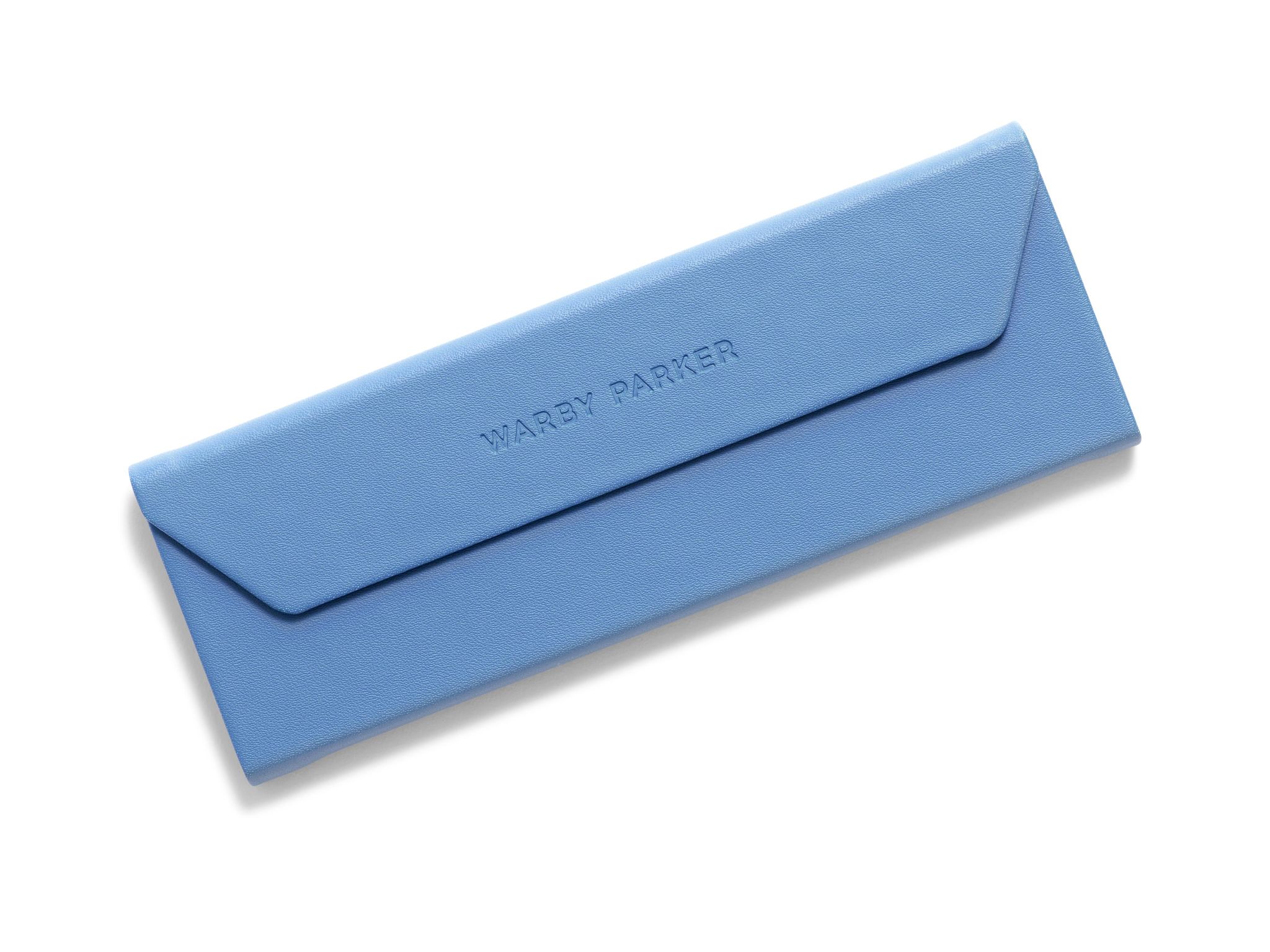 Angle view of Parker Case in Cornflower