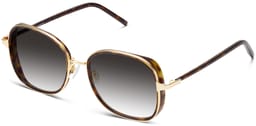 Fernanda in Cognac Tortoise with Polished Gold, thumbnail 1