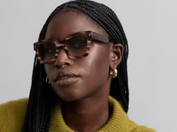 Sonia in Striped Magnolia with Cognac Tortoise, thumbnail 2