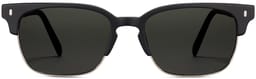 Ames in Jet Black Matte with Polished Silver, thumbnail 3