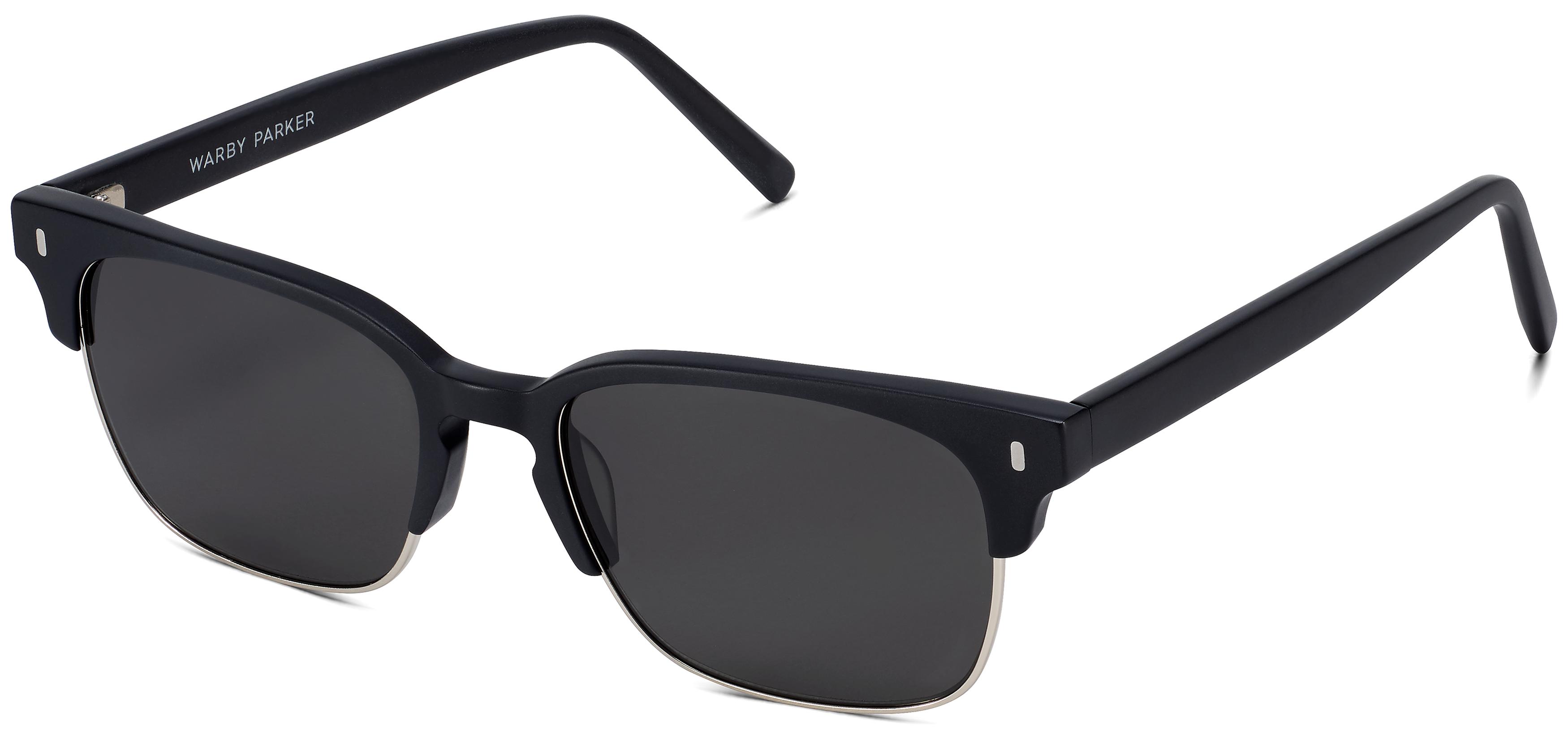 Ames in Jet Black Matte with Polished Silver, image 1
