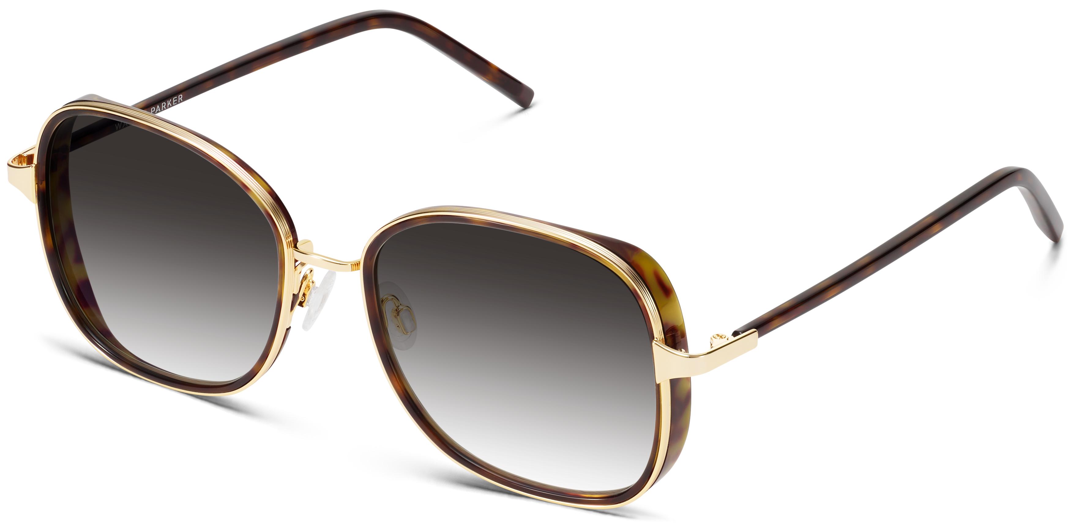 Fernanda in Cognac Tortoise with Polished Gold, image 1