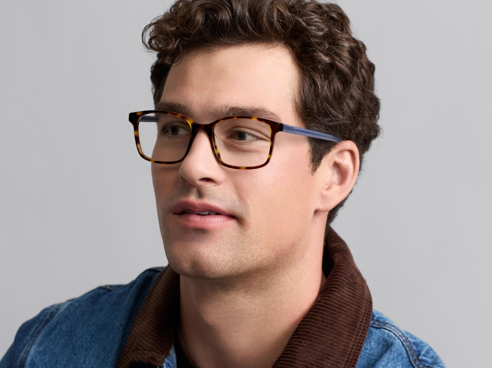 Brady in Ristretto Tortoise with French Blue, image 2