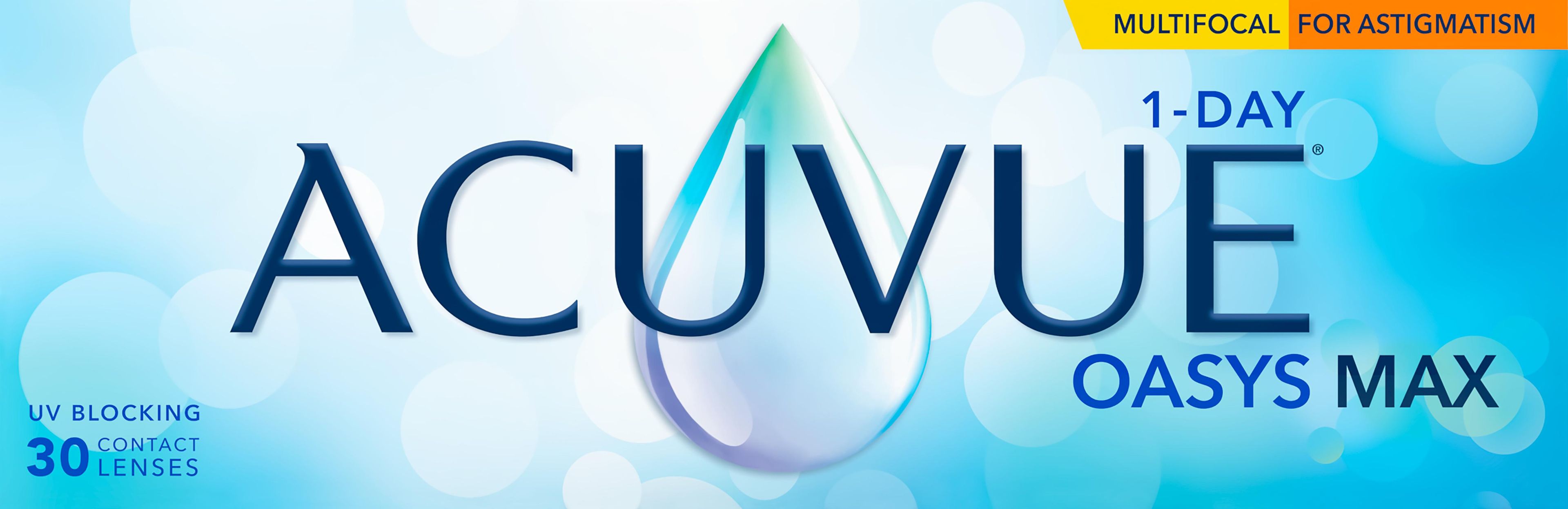 Acuvue Oasys Max 1-Day Multifocal for Astigmatism (30 pack), image 1