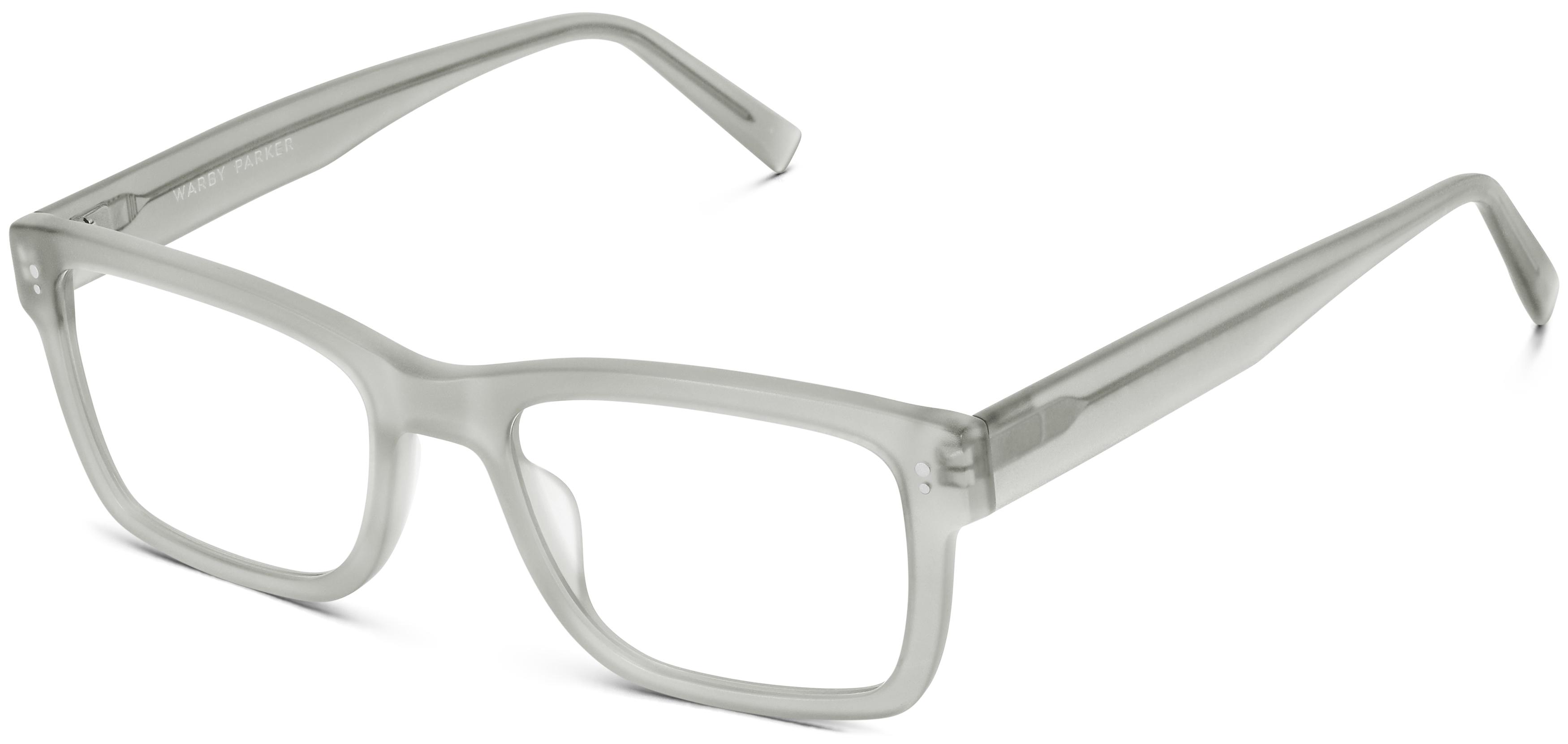 クリーミー パピー様 Boggs Eyeglasses in Snowmelt Matte — Extra wide | Warby Parker