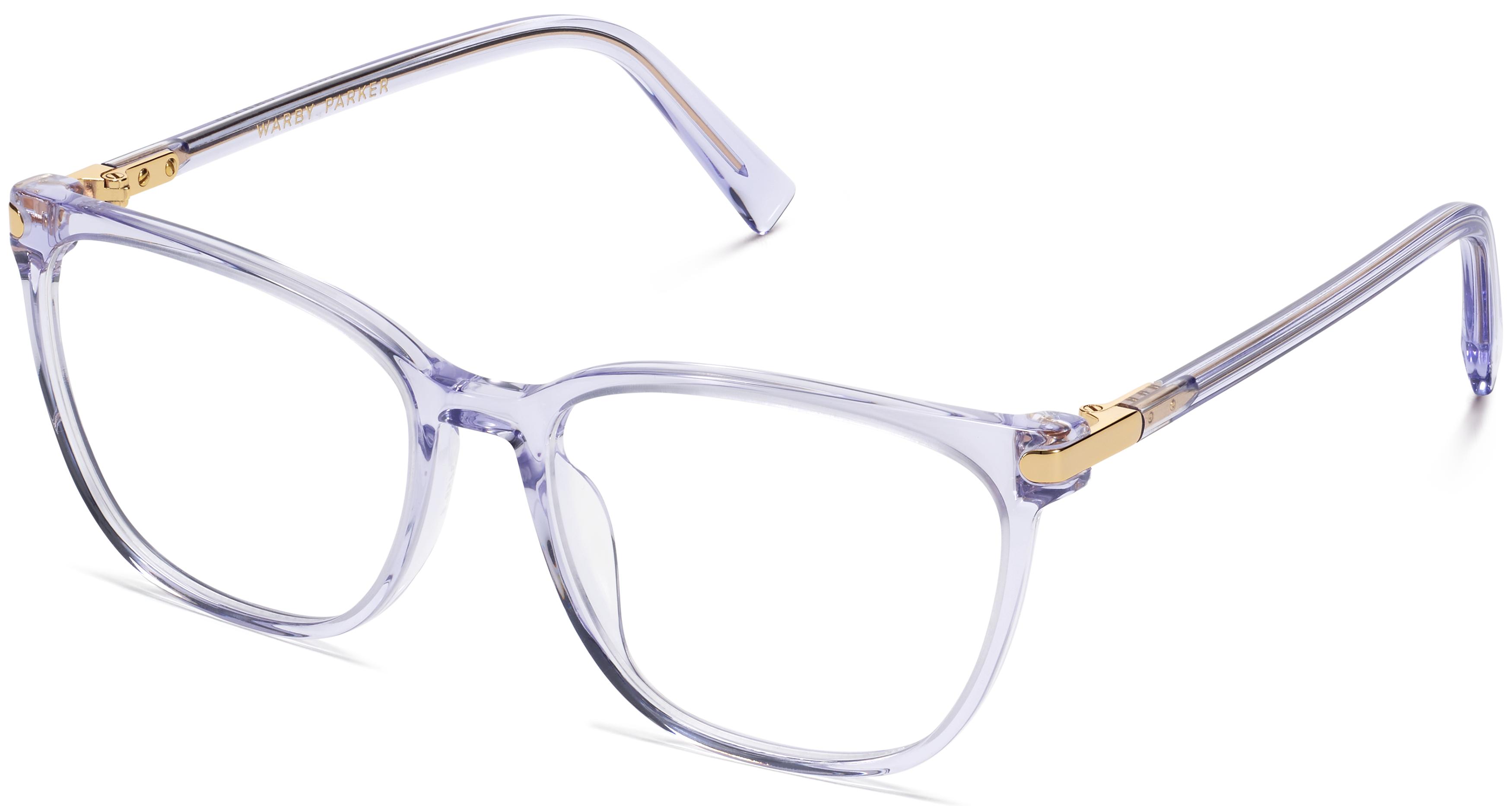 Esme in Bellflower Crystal with Polished Gold, image 1