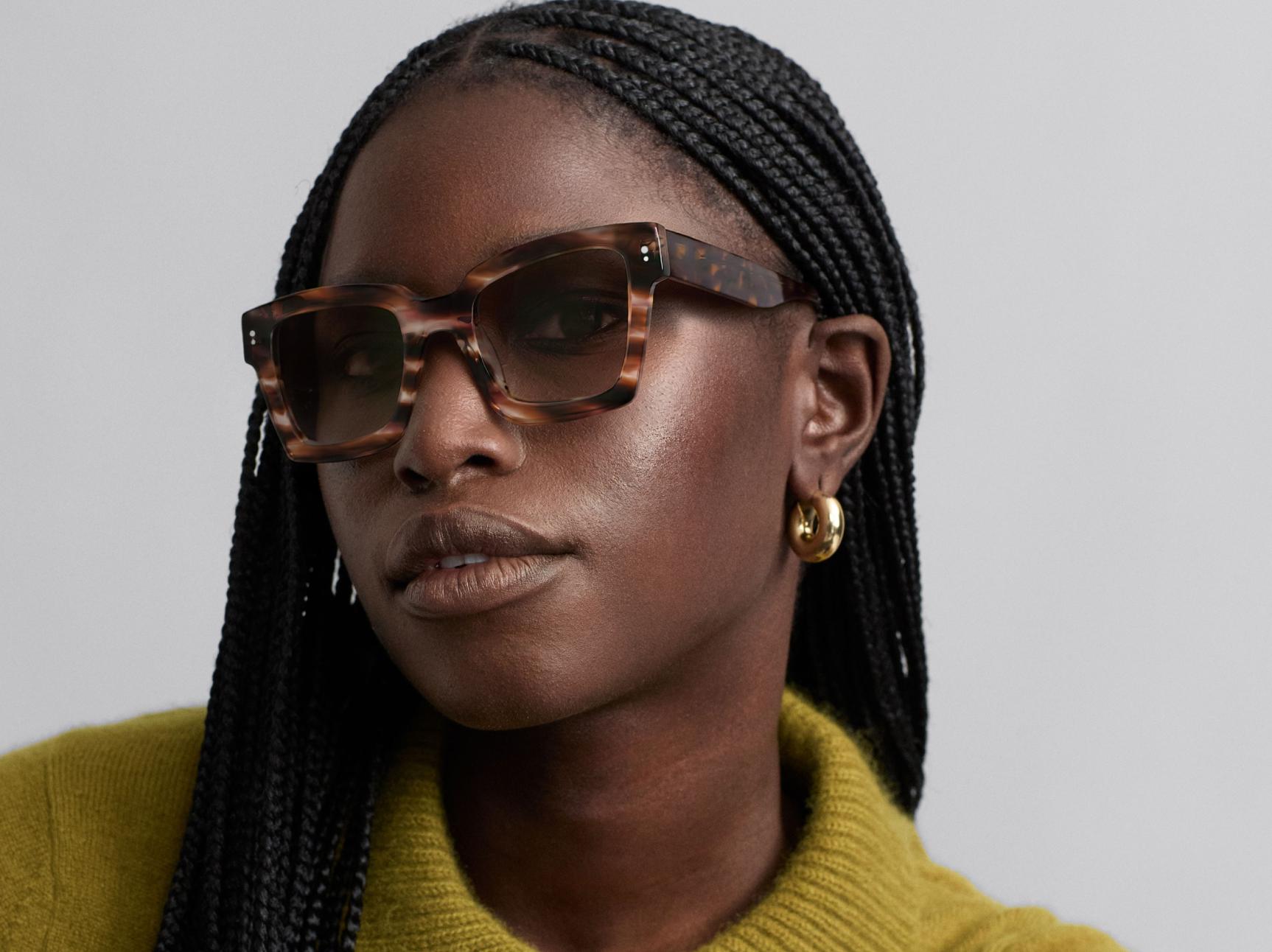 Sonia in Striped Magnolia with Cognac Tortoise, image 2