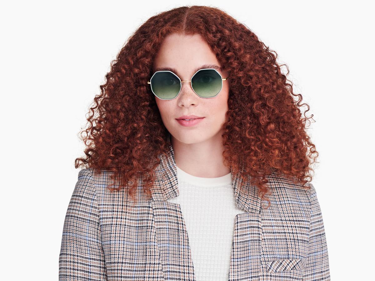 Celia in Mint with Polished Gold, image 2