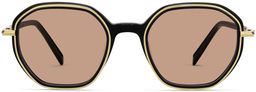 Bowley in Jet Black with Polished Gold, thumbnail 4