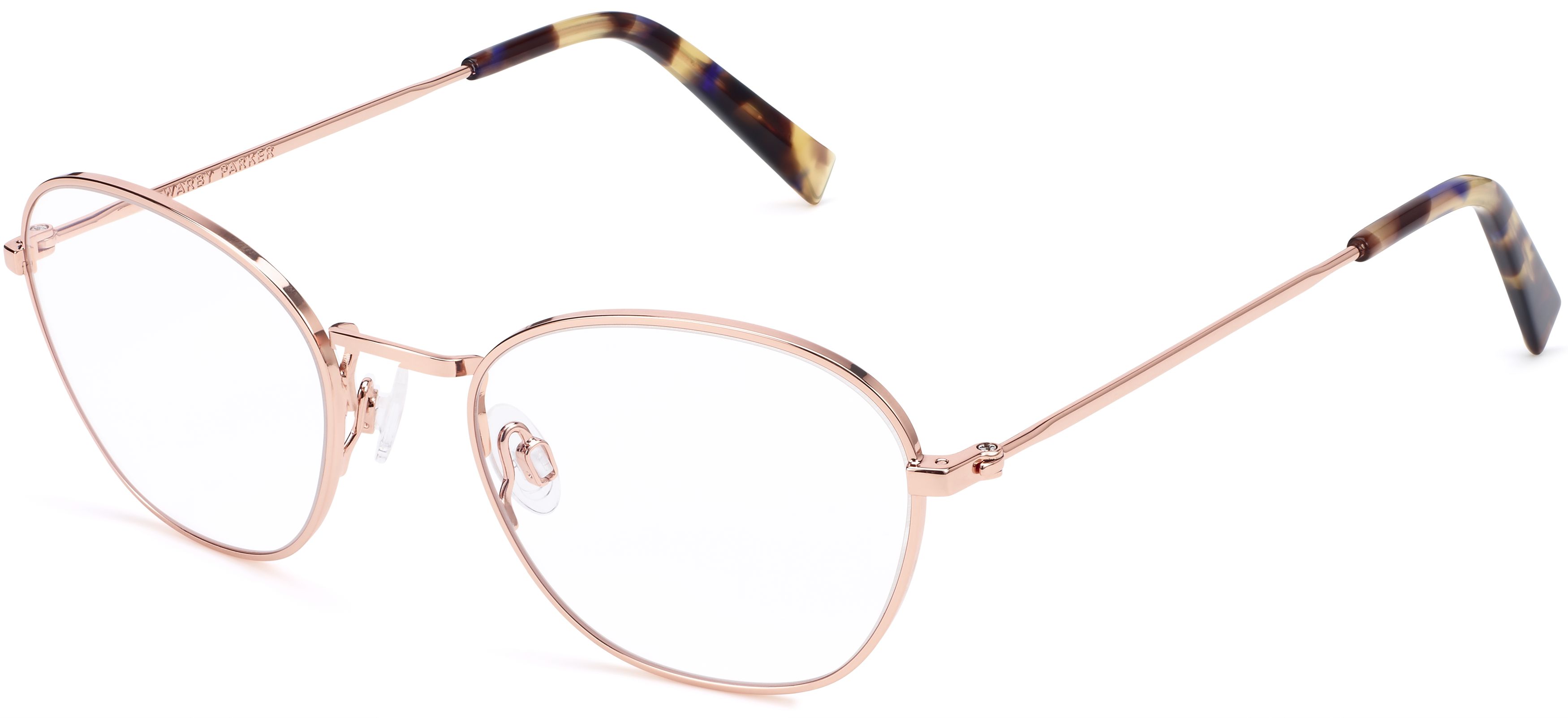 Colby Eyeglasses in Rose Gold | Warby Parker display picture 3
