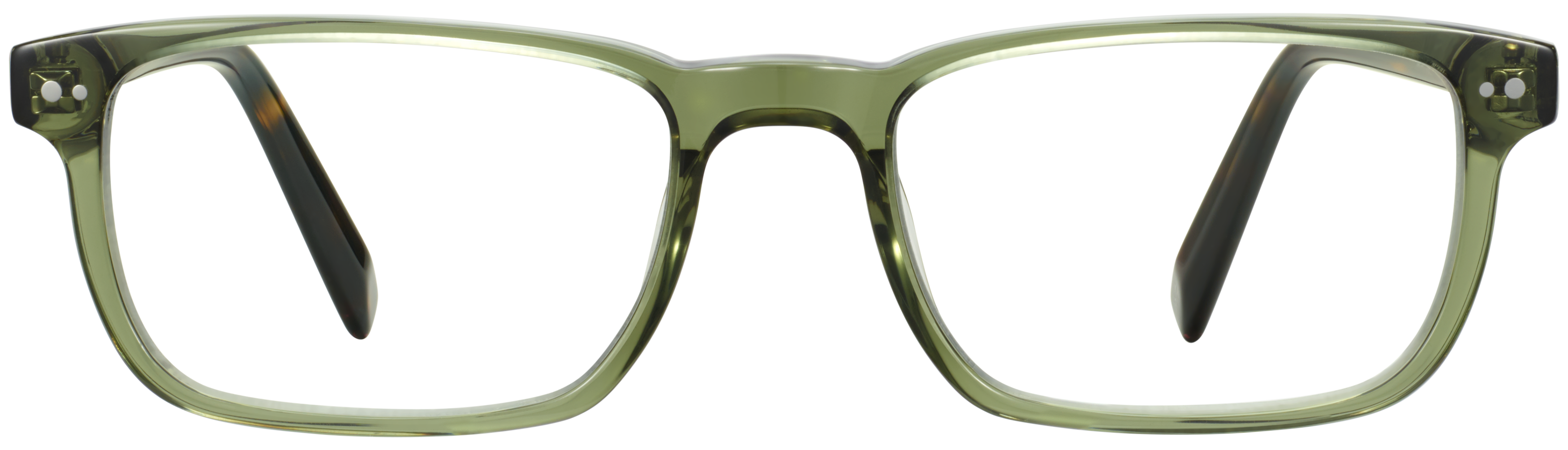 Donovan Seaweed Crystal with Cognac Tortoise, baseTransparent view