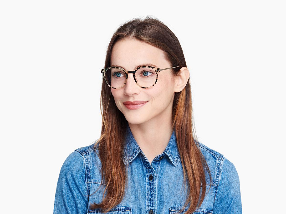 Langley Eyeglasses in Opal Tortoise with Riesling