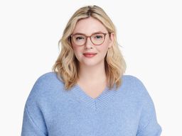 Maren in Mulberry Tortoise Fade with Polished Gold, thumbnail 2