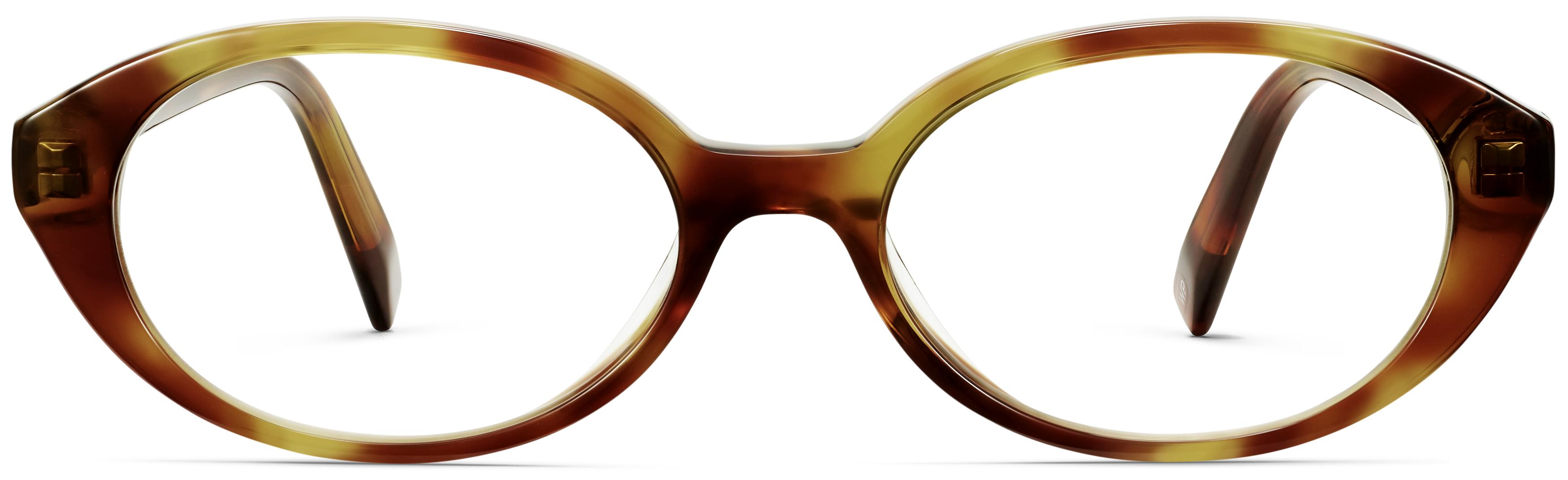 Franny Eyeglasses in Toffee Tortoise, image size:3500x1072