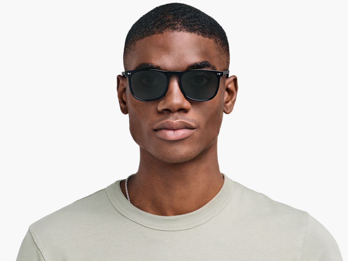Alvin Sunglasses in Jet Black — Wide | Warby Parker