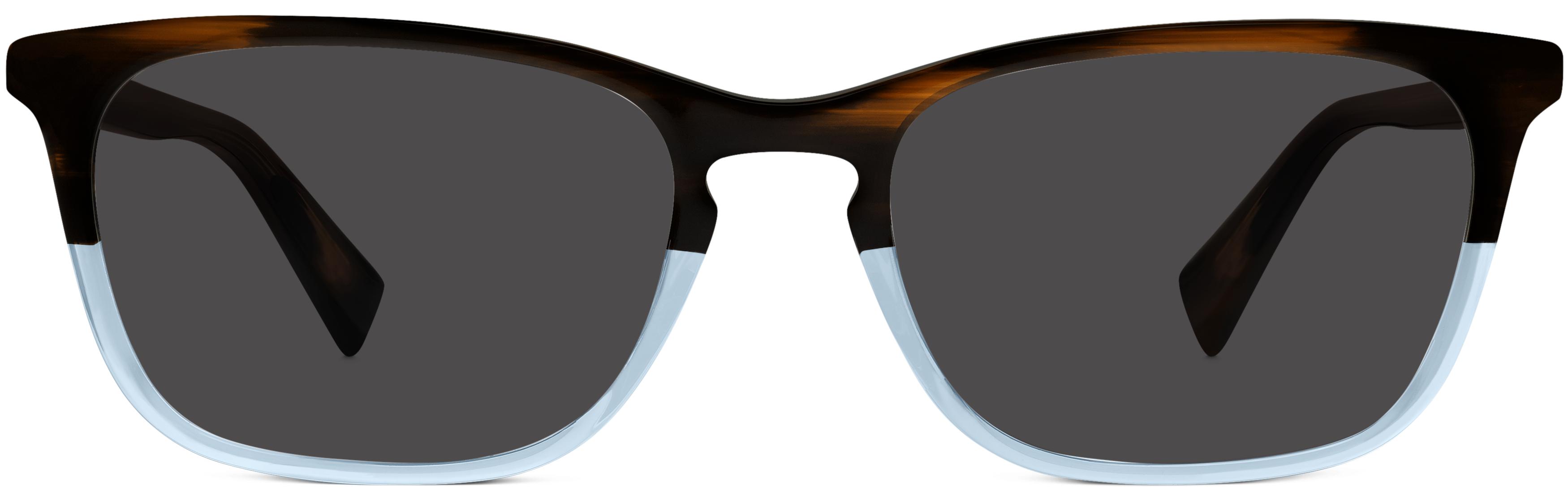 Welty Low Bridge Fit Eyeglasses in Eastern Bluebird Fade — Medium