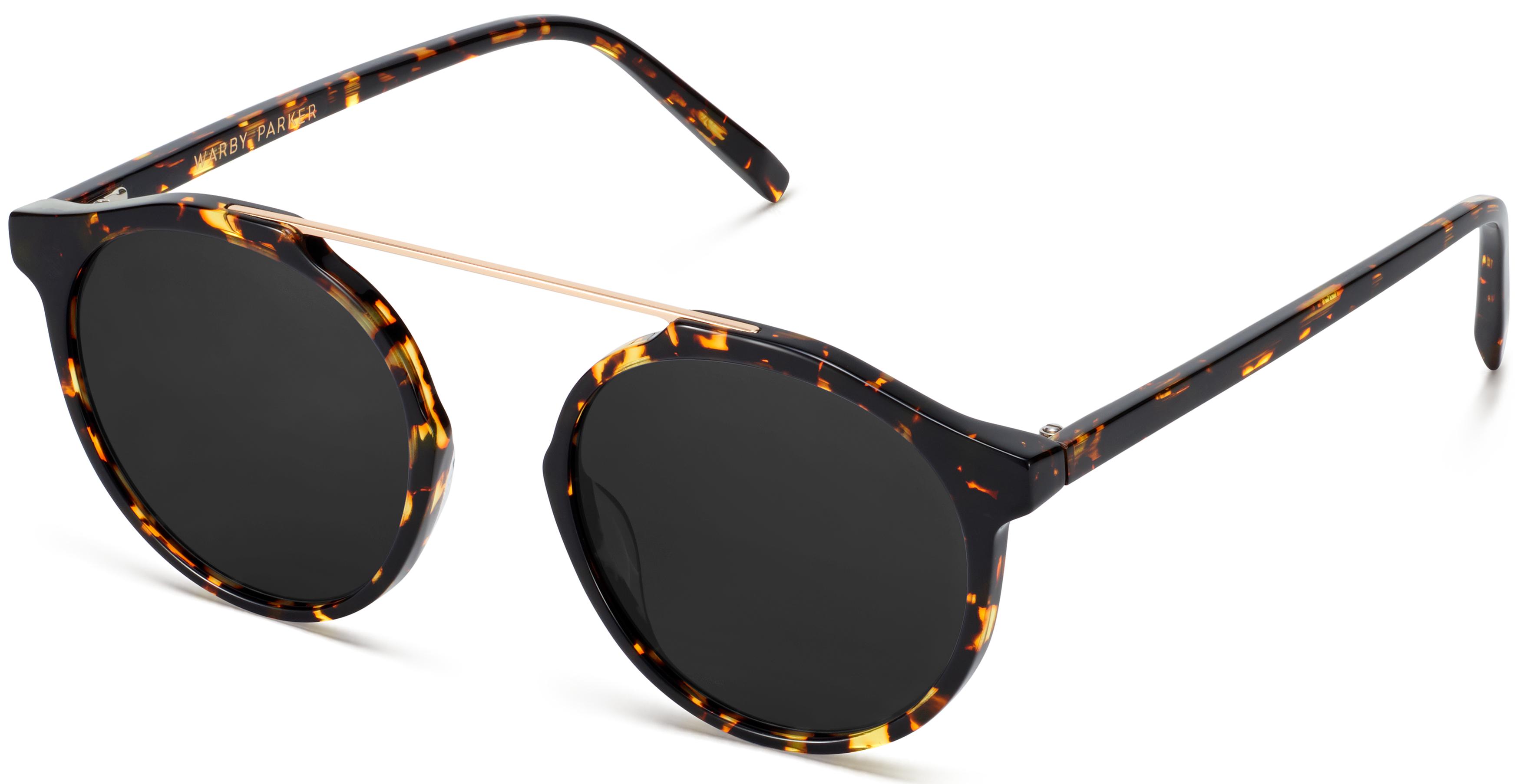 ??️??Warby Parker • dark brown black tortoiseshell sunglasses with case Tal Sunglasses in Maritime Tortoise — Medium | Warby Parker main image 2