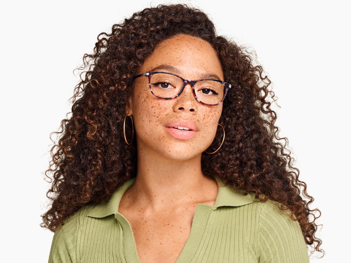 DAISY LOVERS ウィンドブレーカー　Ｌサイズ Daisy Low Bridge Fit Eyeglasses in Violet Quartz Crystal with