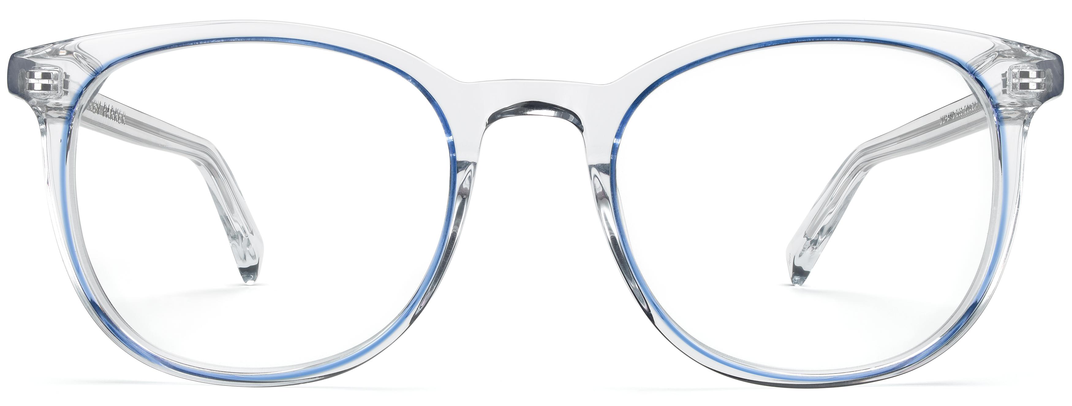 Durand Eyeglasses in Crystal with Blue Jay | Warby Parker