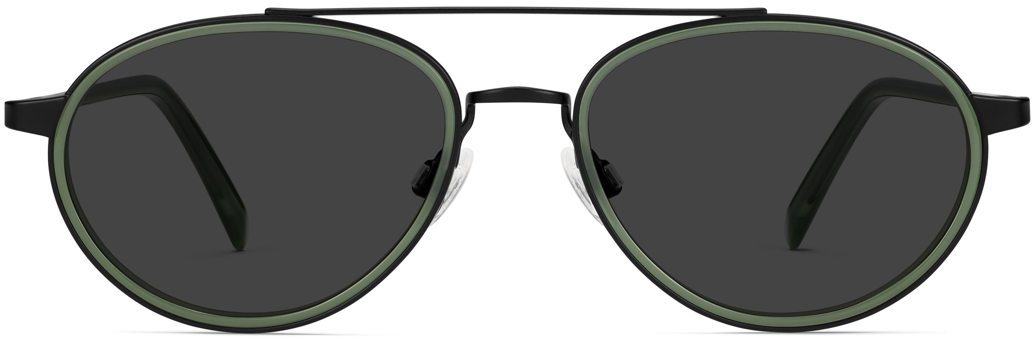 Amos Hemlock Green with Brushed Ink, front view