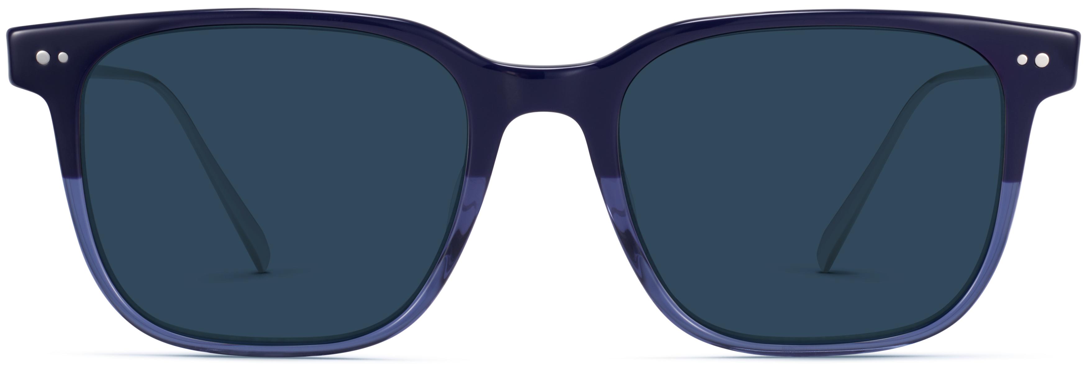 Warby Parker Caleb M 2124 Glasses Midnight Fade Silver Caleb Eyeglasses in Midnight Fade with Polished Silver  main image 2