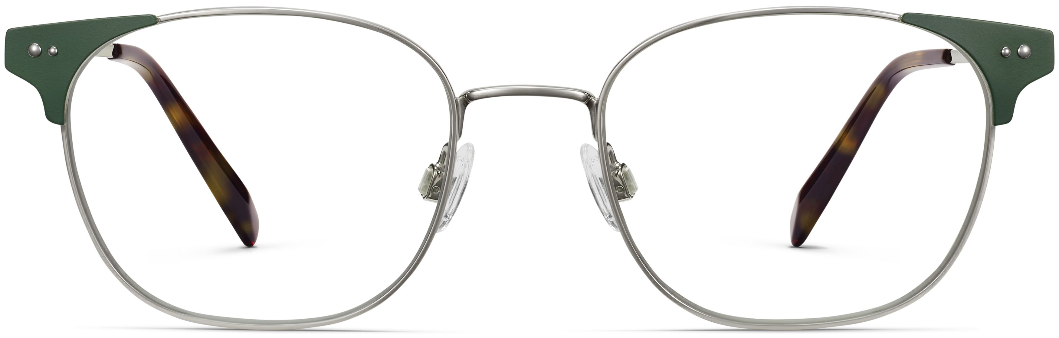 Heyward Antique Silver with Pine, front view
