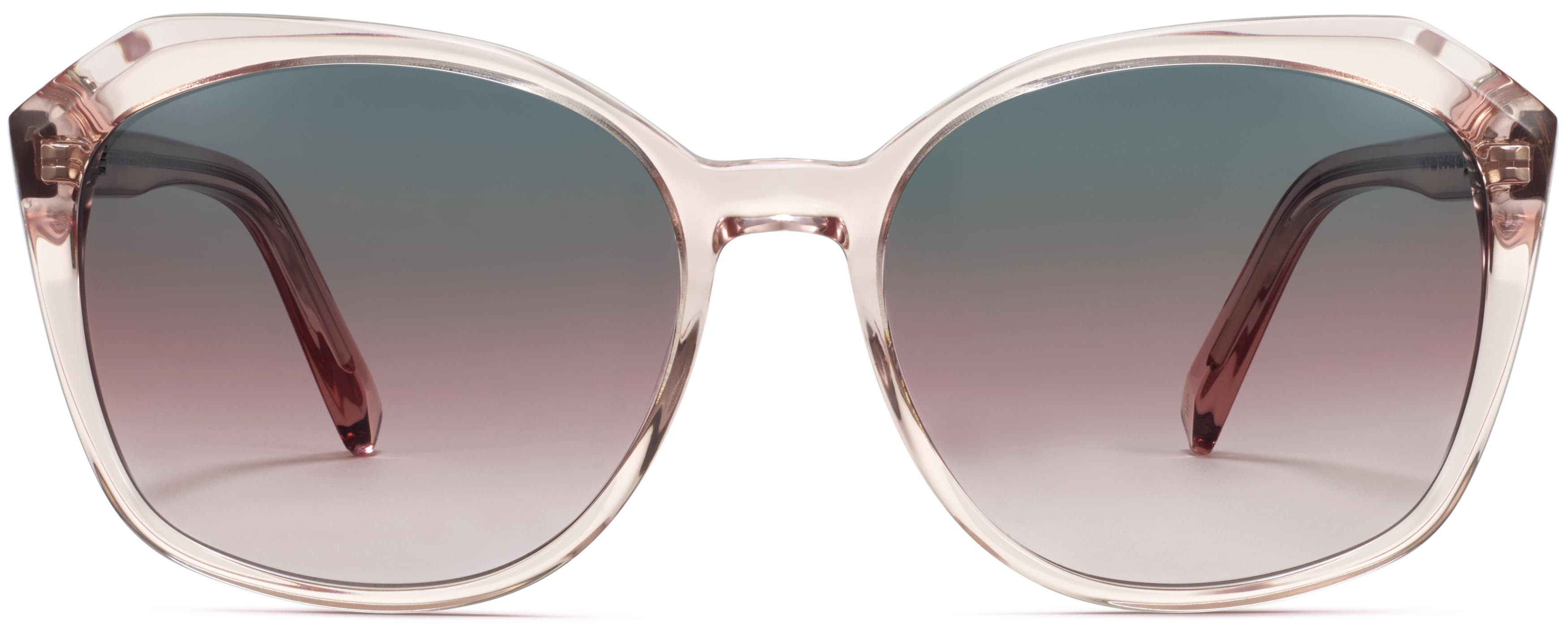WARBY PARKER クリアピンク サングラス Nancy Sunglasses in Rose Crystal