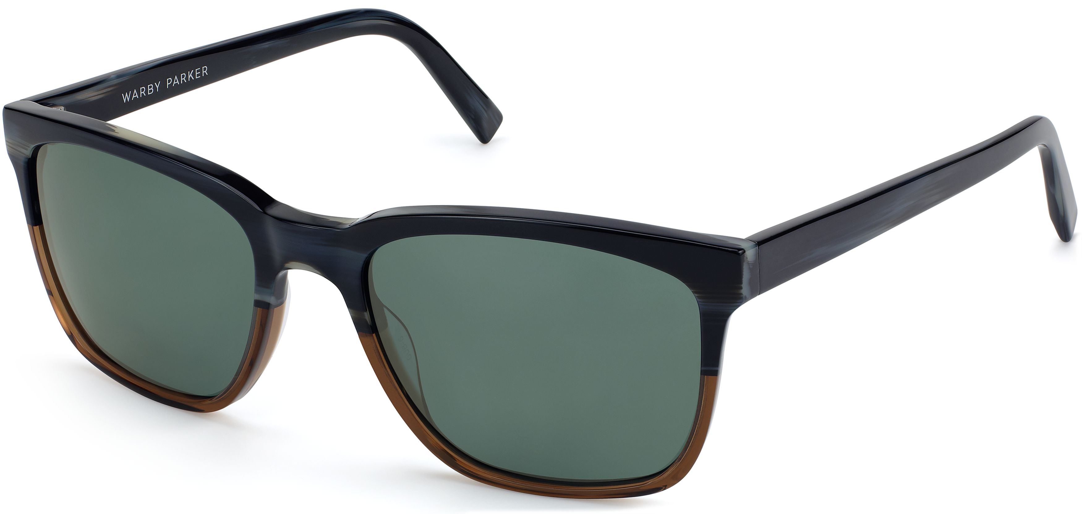 Barkley Low Bridge Fit Sunglasses in Antique Shale Fade — Medium