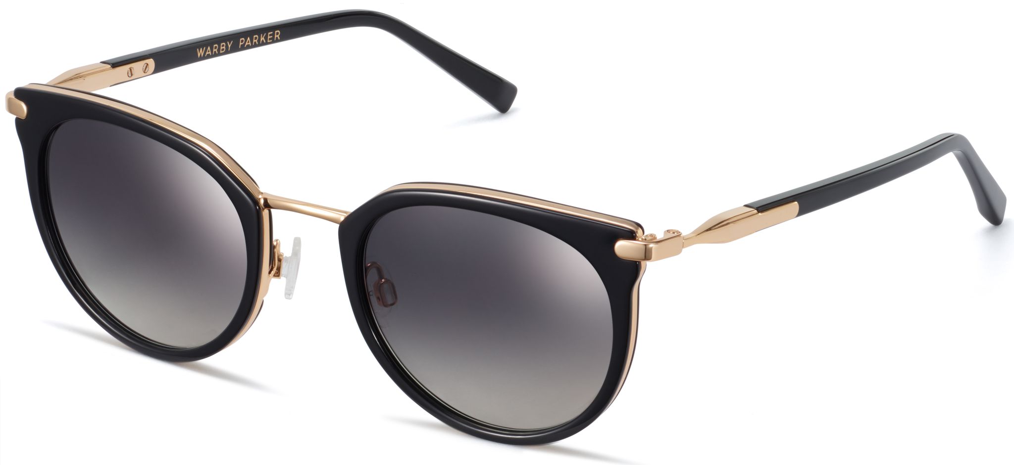 Whittier in Jet Black with Polished Gold, image 1