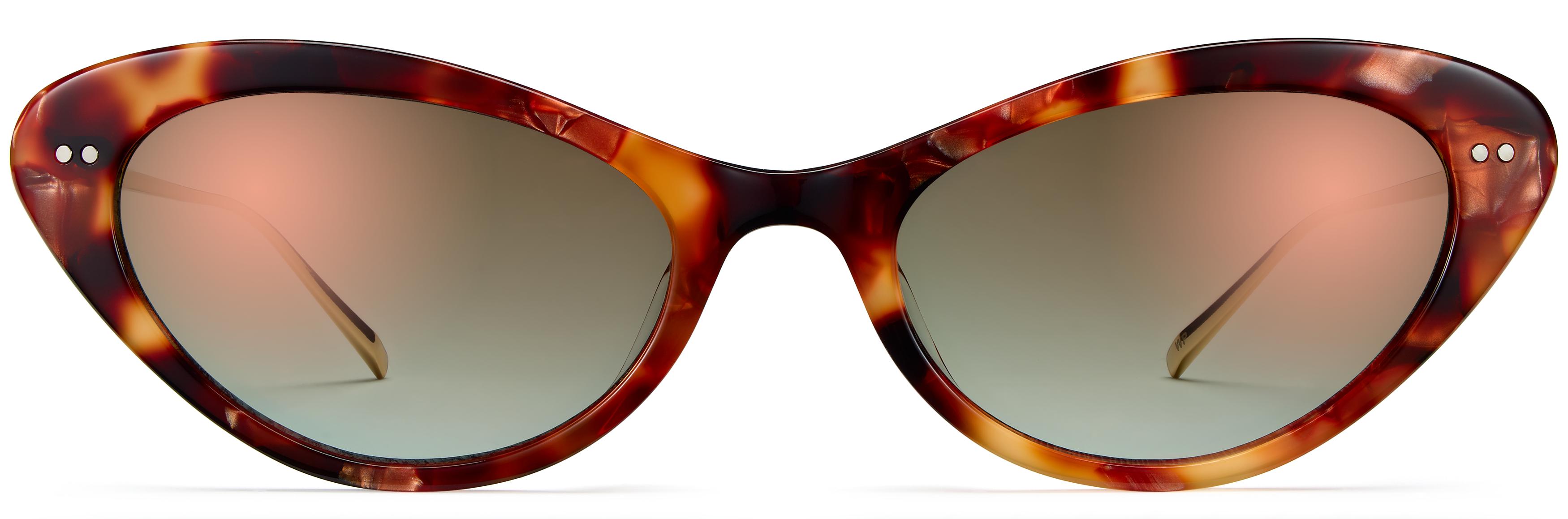 Naomi Sunglasses in Copper Leaf Tortoise with Gold | Warby Parker