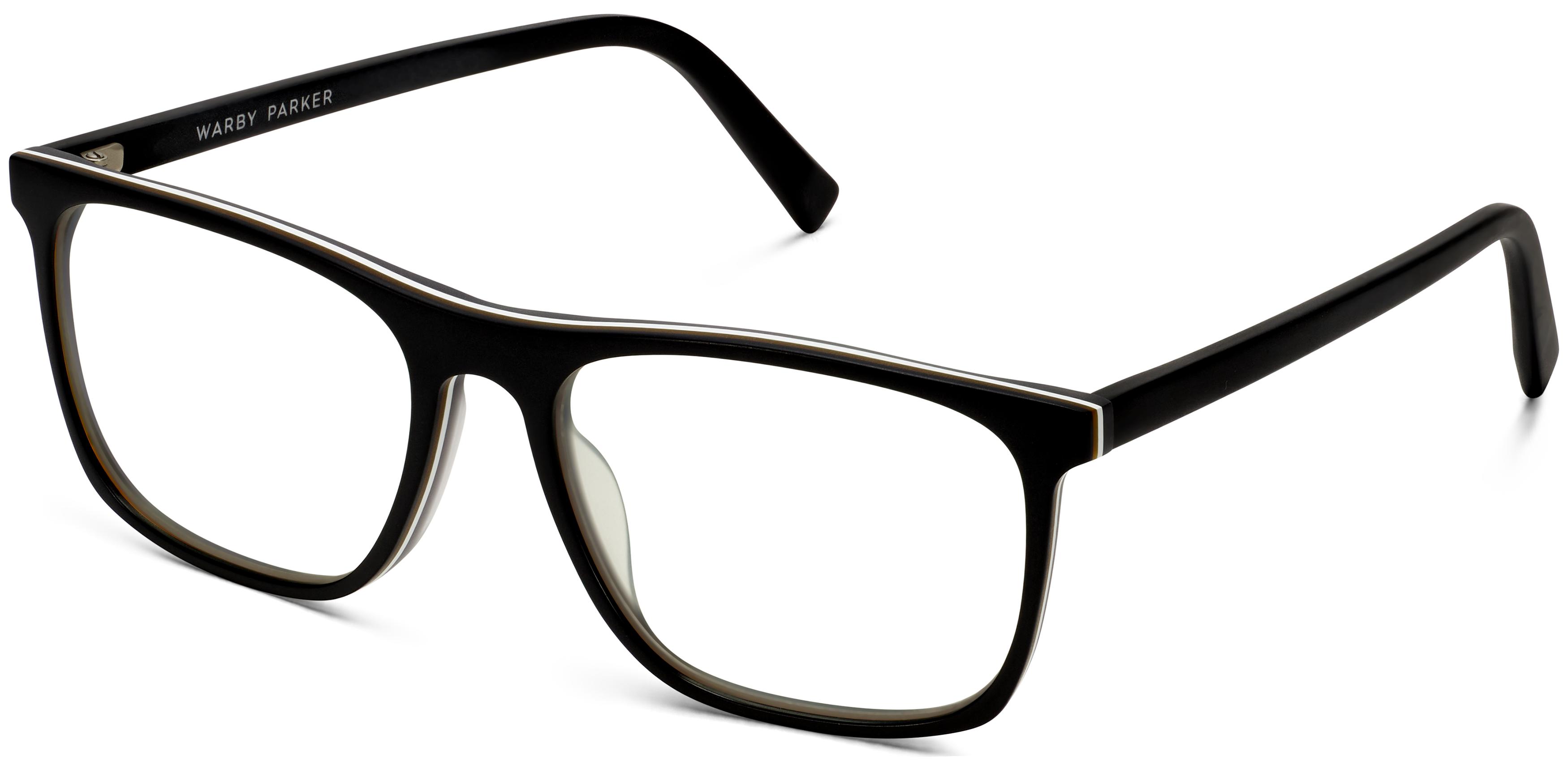 Fletcher Low Bridge Fit Eyeglasses in Black Matte Eclipse Warby Parker