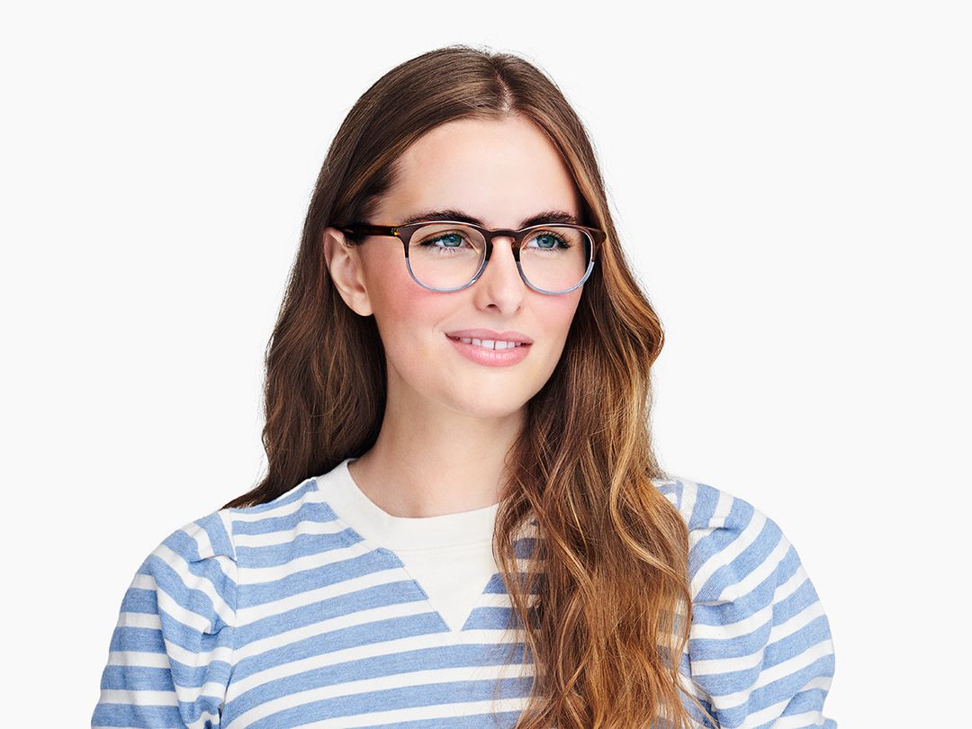 Baker Eyeglasses in Eastern Bluebird Fade | Warby Parker