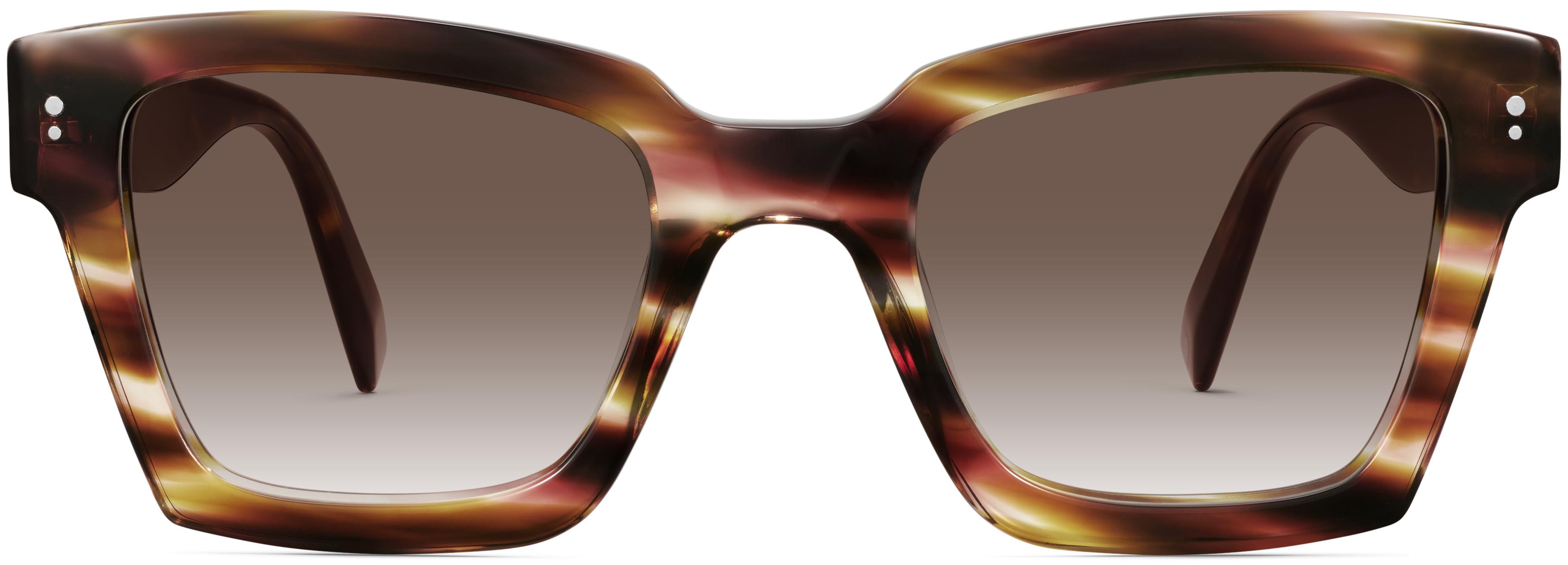 Sonia Striped Magnolia with Cognac Tortoise, front view