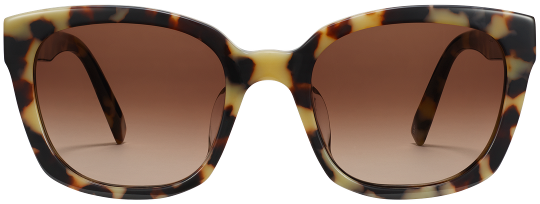 Aubrey Low Bridge Fit Sunglasses in Marzipan Tortoise | Warby Parker